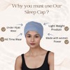 SAKUCHI Chemo Hats Solid Women's Bamboo Soft Headwear, FadedDenim, Unit