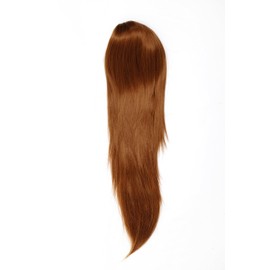 WIG ME UP - WK06-30 Hairpiece Voluminous Smooth Falling Ponytail Mini Butterfly Clip Elastic Band Approx. 60 cm Copper Brown