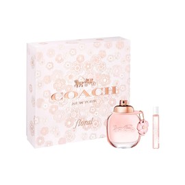 Coach Floral Eau de Parfum 2 Piece Set - 1.7 fl. oz. Spray, 0.25 fl. oz. Purse Spray - Long Lasting Fragrance with notes of Pineapple Sorbet, Peony & Crystal Musks - Floral & Fruity