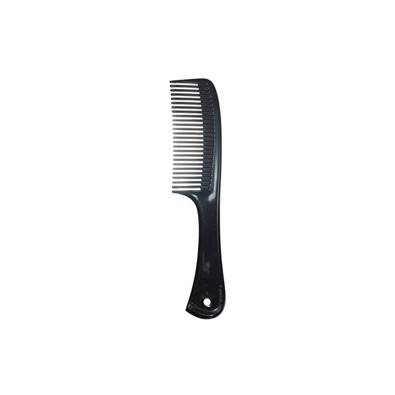Detangling Comb 8.6" with Handle (Black)