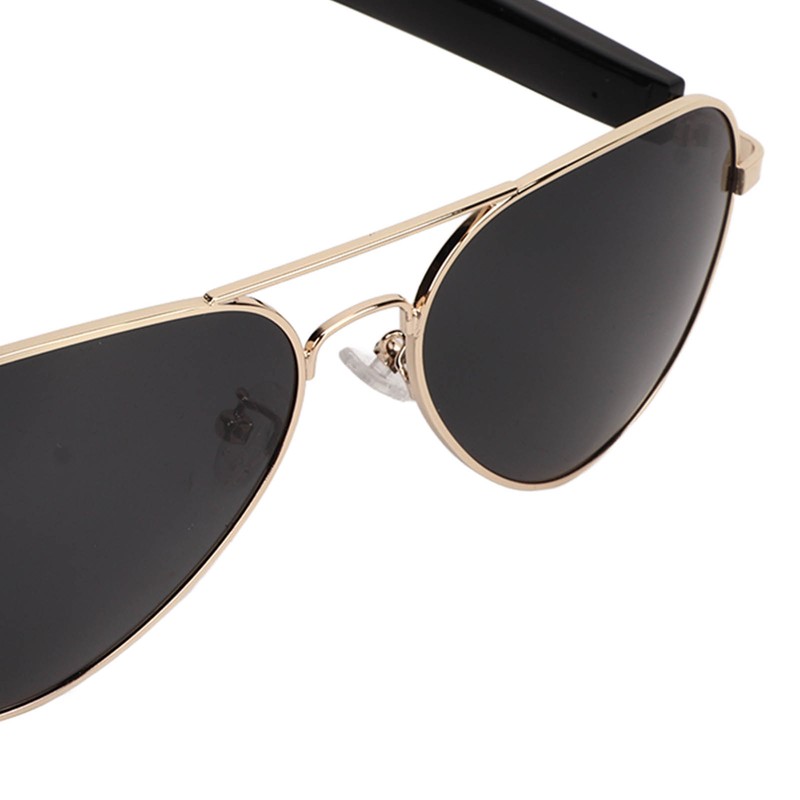 Bluetooth Sunglasses Gold Frame Smart Audio Glasses Stereo Speakers Music