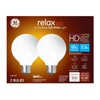 GE Lighting 31696 LED Relax Globe Light Bulbs, Soft White, 500 Lumens, 5.5-Watts, 2-Pk. - Quantity 44
