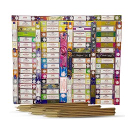 Satya Any Assorted Mix Incense Sticks Set 12 Pack for Meditation, Yoga, Relaxation, Healing and Positivity
