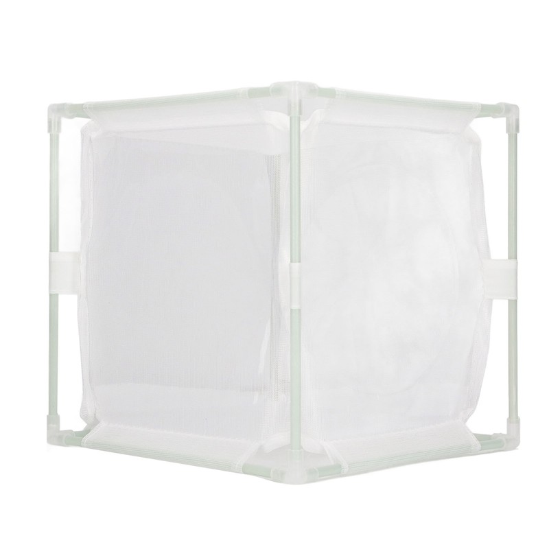 Insect Observation Cage PVC Mesh White Reusable Butterfly Habitat Breeding