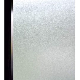 DuoFire DS001 Window Film, Privacy Sheet, Frosted Glass Type, Thermal Insulation, Heat Shielding, Prevents Condensation, Shatterproof, UV Protection, For Bathrooms, Showers, Entryway Privacy, Apply with Water, Removable, Blocks View from the Outside, Lig