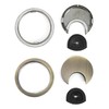 QWORK® 2 Pcs Desk Cable Grommet 60mm 2.4inch Zinc Alloy