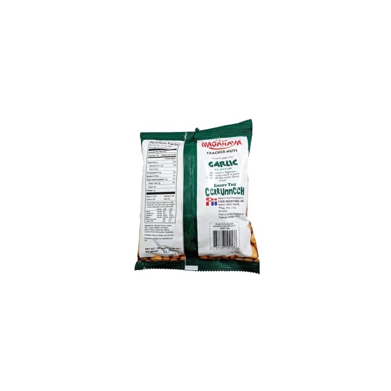 Nagaraya Cracker Nuts Garlic, 5.64 oz (Pack of 2)