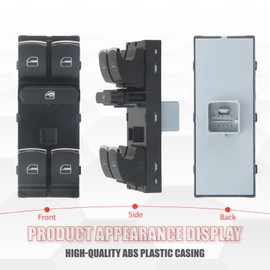 Sianxaido 5K4959857 Master Power Window Switch Compatible with CC 2012-2017 Golf GTI 2010-2014 Jetta 2011-2018 Passat 2012-2018 Passat CC 2012