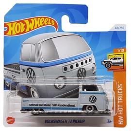 Hot Wheels - Volkswagen T2 Pickup - HW Hot Trucks 1/10 - HTD04 - Short Card - VW Customer Service - Grey - Mattel 2024 - 1:64