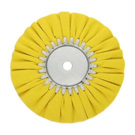 Zerodeko Cloth Wheel Polishing Disc for Grinder Angle Grinder Cotton Puffing Polishing Disc for Respiratory Tract Polishing Set for Alloy Wheels Angle Polishing Pad Stainless Steel Yellow