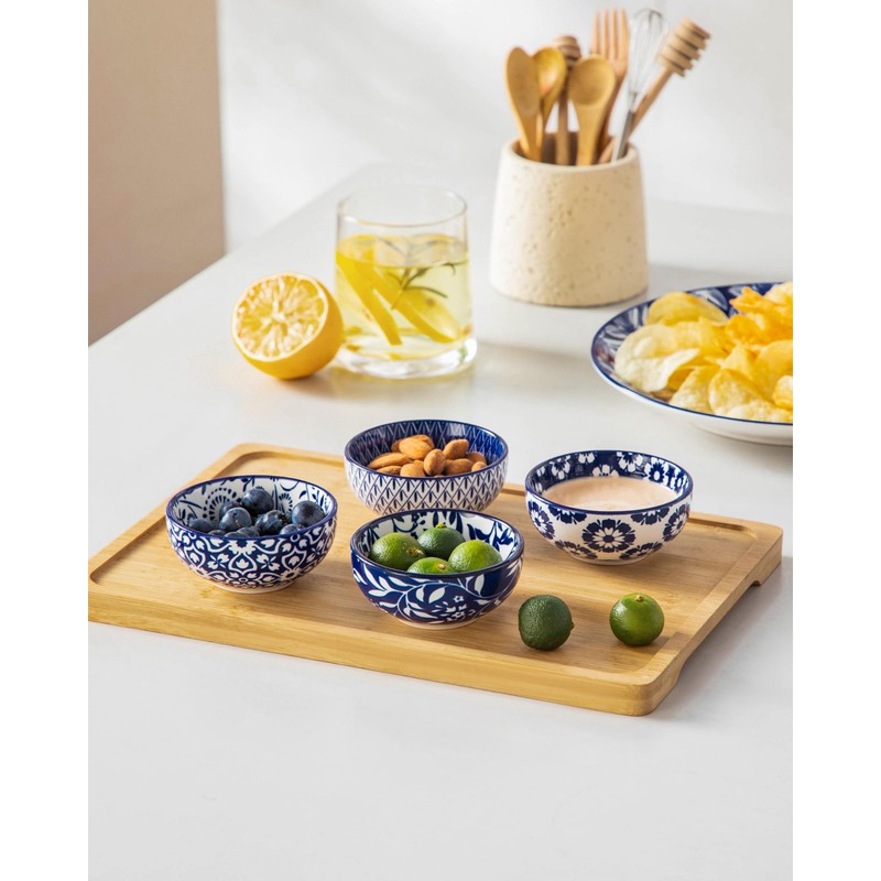 vancasso SELENE Ceramic 2.7 Oz Mini Dipping Bowls Set of