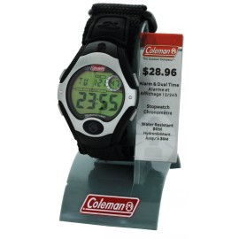 Coleman Men's dual time  stop Watch with Flashlight 40373