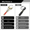 DZGKGM Heavy Oil Filter Wrenches, Strap Wrench, Adjustable Oil Filter