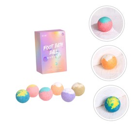 Minkissy 2sets Small Foot Care Balls for Household Soak Therapeutic Moisturizing Perfect Travel Size Natural Ingredients 6pcs*2