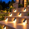 8-Pack Solar LED Step Lights, Waterproof Outdoor Stair & Deck