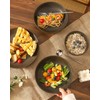 Tikooere Stoneware Dinnerware Set for 4 Person,12 Pieces Ceramic Plates