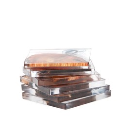 HAOW Rustic Wooden Coasters Set，Farmhouse Coasters，Coffee Table Decor，Cup Coasters Set of 6，Modern Coasters