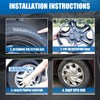 AUTOWIKI 4-Pack Premium 14" Wheel Rim Cover Hubcaps OEM Style