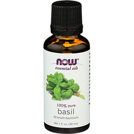 NOW Basil Oil 100% Pure - 1 fl oz (Pack of 2)