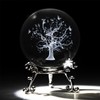 60mm Tree of Life Crystal Ball with Stand 3D Laser