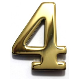 Better Box Mailboxes 2" Brass Numbers Better Box Mailboxes Brass Mail Box Numbers 2 Inch Brass Number - 4