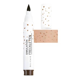Dark Brown 4-in-1 Freckle Pen – Natural-Looking Waterproof Freckle Stamp, Long-Lasting Hypoallergenic Makeup Pen for Sun-Kissed Look