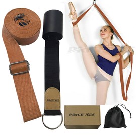 Leg Ballet Yoga Stretcher, Door Attachment, Get More Flexible, Flexibility & Stretching Leg Straps - Great for Cheer Dance Gymnastics or ANY Sport Trainer Premium stretch Fitness Equipment Band