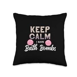 Bath Bombs Making Bathing Bomb Bubble Lavender Throw Pillow