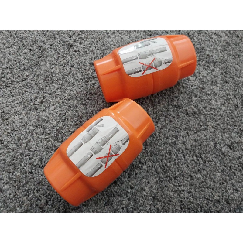 Dura-Line 1-1/4" Dura-Line 20001845 Orange Push Lock Conduit Coupler