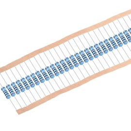 sourcing map Metal Film Resistors 1K Ohm 1W 1% Tolerance 5 Colour Band Pack of 30