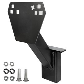 Lusheer Stake Pocket Spare Tire Carrier,Spare Tire Mount Bracket for Trailer,Fits Most 4 & 5 & 6 & 8 Lugs Wheels on 4", 4.5'', 4.75'', 5", 5.5",6" or 6.5" Bolt Patterns,Heavy Duty Powder Coat