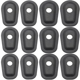 12 Pieces ZX6R Front Rear Turn Signal Adapter Spacers for Kawasaki ZX6R ZX7R ZX9R ZX12R ZX636 ZX6RR ZR7S ZRX1200S Motorcycle Replacement Part Black