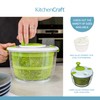 KitchenCraft Mini Salad Spinner / Dresser, Small Multi-Use Salad Washer,
