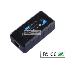 DiySecurityCameraWorld Passive 1 Port POE IEEE802.3af Ethernet Extender / Repeater for CCTV IP Camera