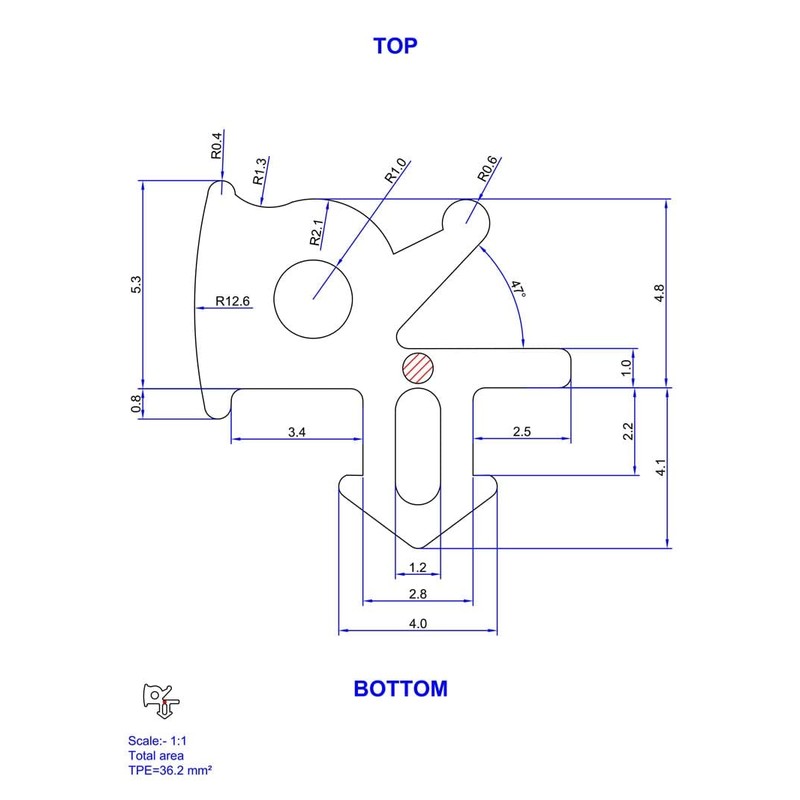 Upvc Rehau E781 Door Window Bubble Flipper Weather Gasket Rubber