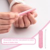 Mini limas de uñas de grano 240, con punta de