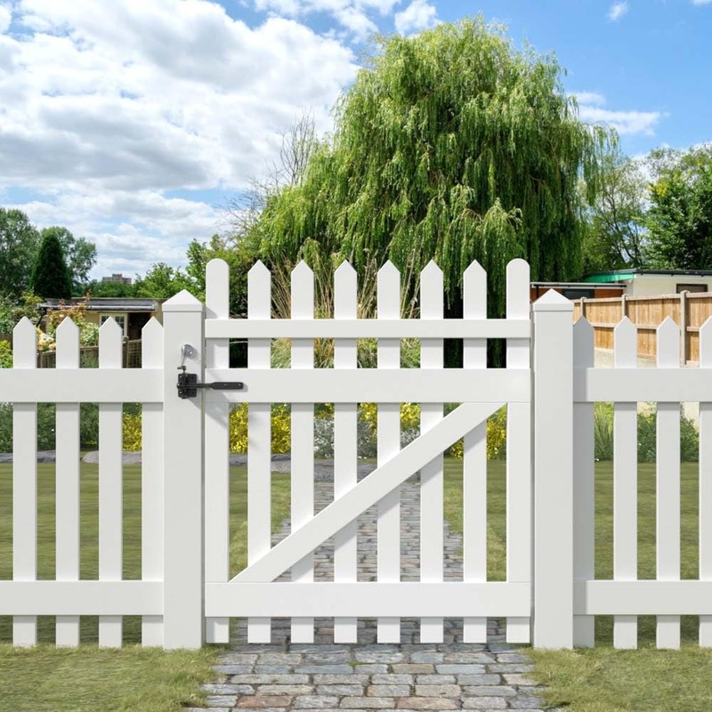 GOODTDO Self Closing Gate Latch, with Spring Cable Pull for