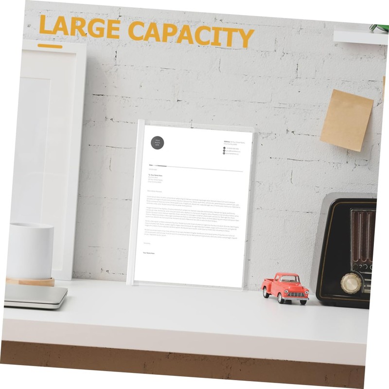 Operitacx 1set Folder Presentation Binder Report Covers with Sliding Bar