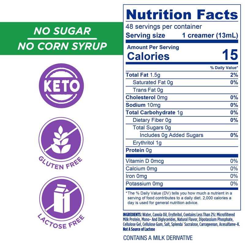 SPLENDA Single Serve Coffee Creamer Cups, Sugar Free Sweet Cream,