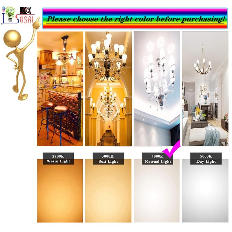 JSVSAL GY6.35 LED Bulb Dimmable, T4 JC Type GY6.35/G6.35 Bi-pin