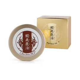 Edo Cream, Ezo Deer Oil Cream, 1.1 oz (30 g), Made in Japan, Deer Oil Cream, Natural Ingredients, Moisturizing, Body Care, Lavender Scent, Deer Oil
