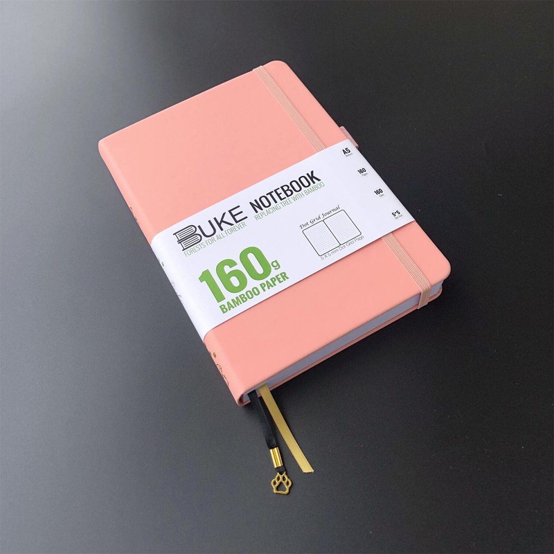 Bullet Dotted Journal A5 Dot Grid Notebook - 160GSM Ultra