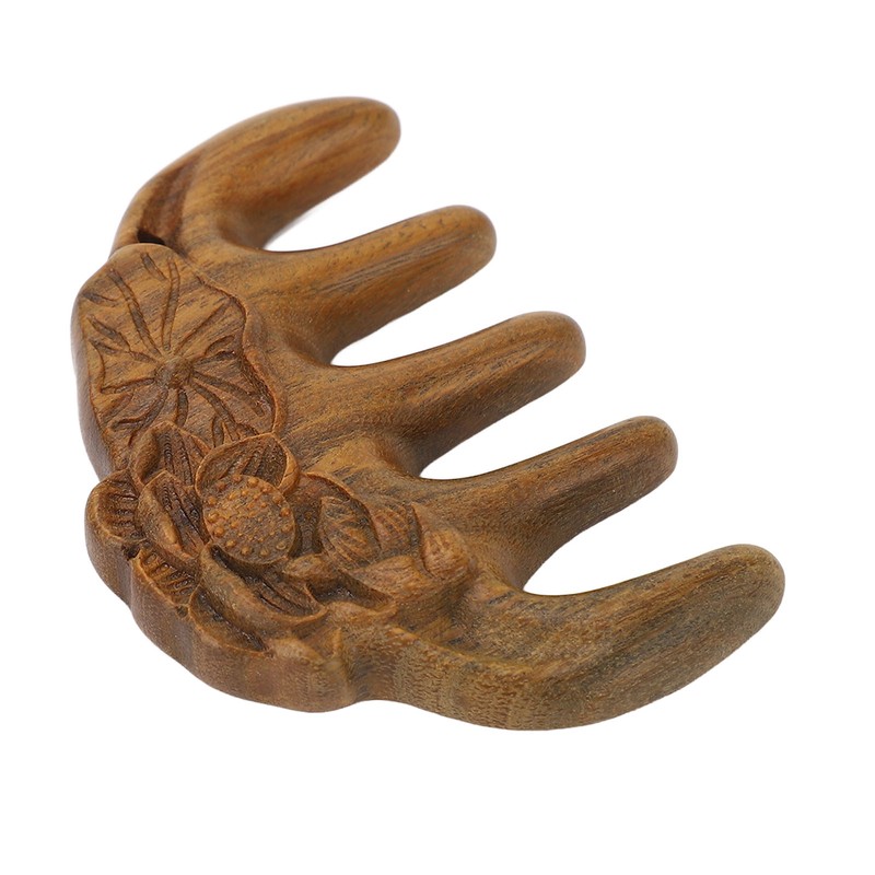 Massage Hair Comb Head Scalp Meridian Comb Y Shape Wooden