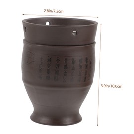 Healvian 1 Set Double Guasha Cup Moxibustion Pot for and Improved Easy to Use Ceramic Scraping Pot for and Relaxation