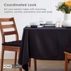 HOMESCAPES Black Table Cloth, Plain Cotton Tablecloth, Rectangular, Handcrafted &