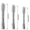 3PCS Reusable Hydraulic Hose Field Repair Kit, 1/2'' 3/8'' 1/4''