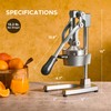 CO-Z Manual Citrus Juicer, Commercial Grade Cast Iron Orange Juicer,