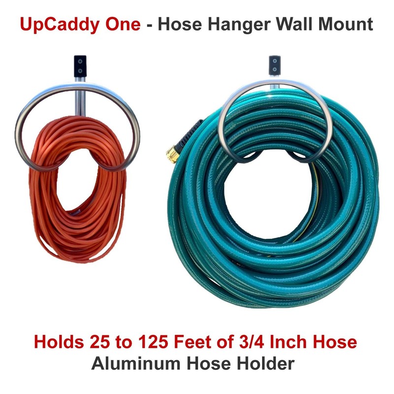 UpCaddy Hose Hanger Wall Mount, Holds 25 to 125 Feet