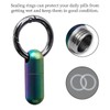 Titanium Pill Box Key Ring, Mini Pill Box Keyring, Small,