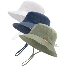 FURTALK Baby Toddler Sun Hat Kids Bucket Hat UPF50+ UV Adjustable Lightweight Breathable for Outdoor Activities